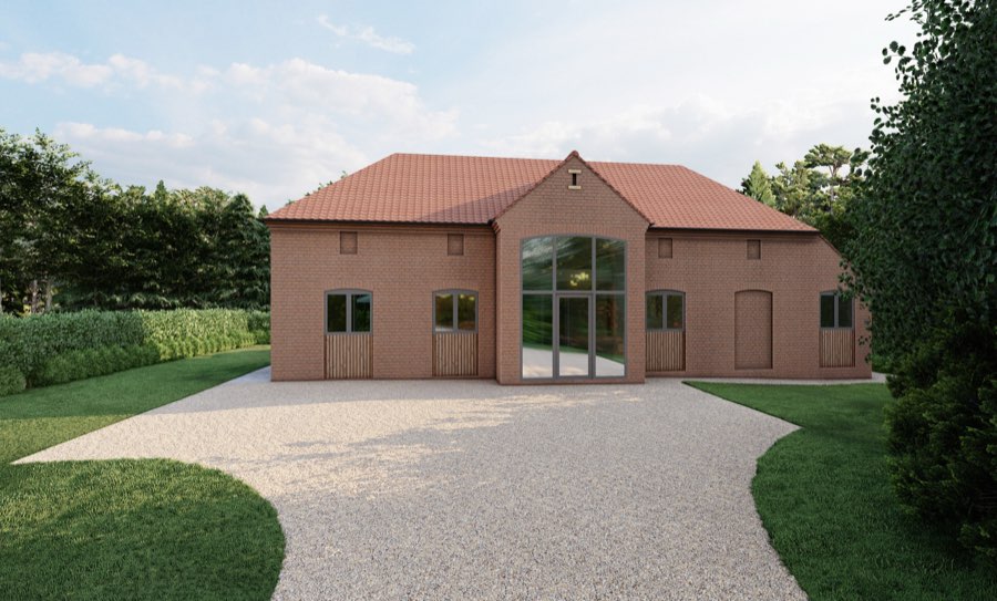 Visualisation of Barn Inspired Grand Design, Rural Nottinghamshire, view 4