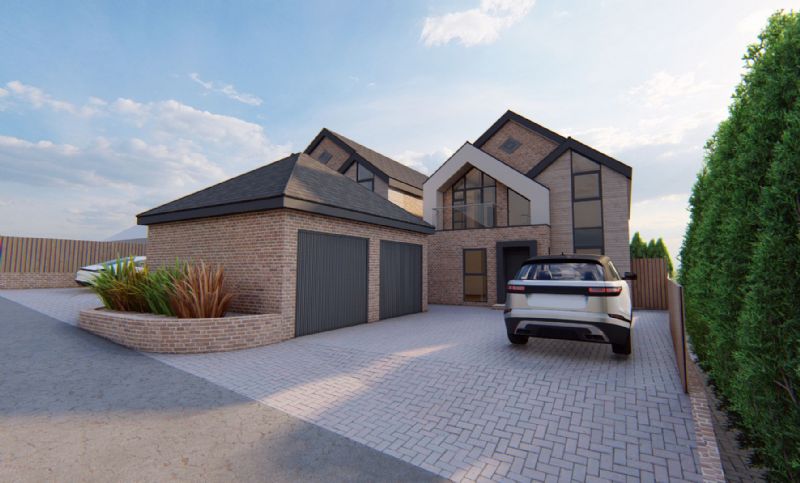 Visualisation of Bespoke Two Dwelling Concept Development, Nottinghamshire, view 1