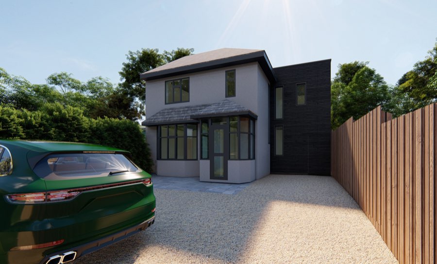 Visualisation of Contemporary Extension, Nottinghamshire, view 3