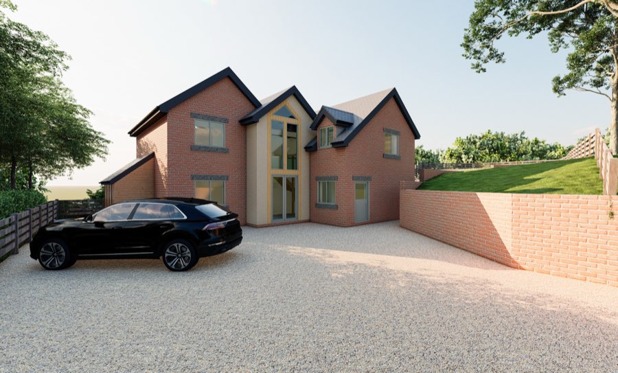 Visualisation of Grand Design New Build, Nottinghamshire, view 1